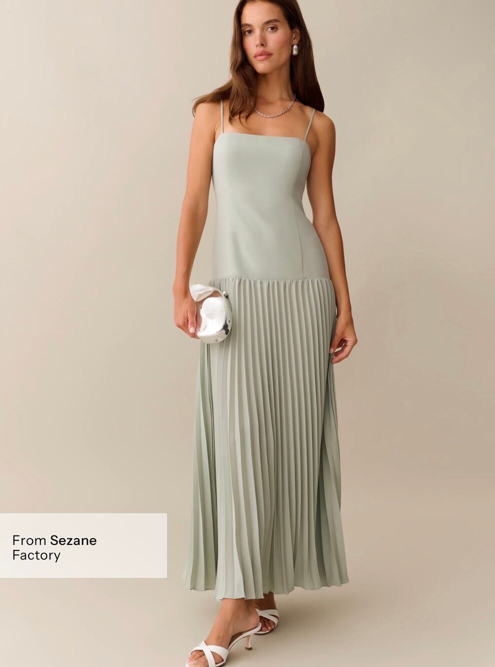 New few moda Kourt Zephyra light green dress $197 sz 6